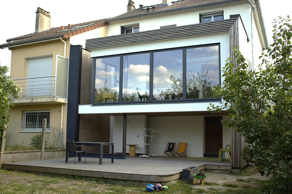 Extention ossature bois, St Maure des Fossés, 2020