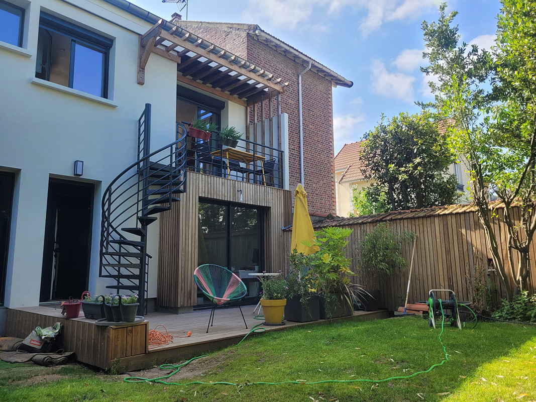 Ferleture d'un garage en ossature bois, Le Perreux sur Marne, 2021