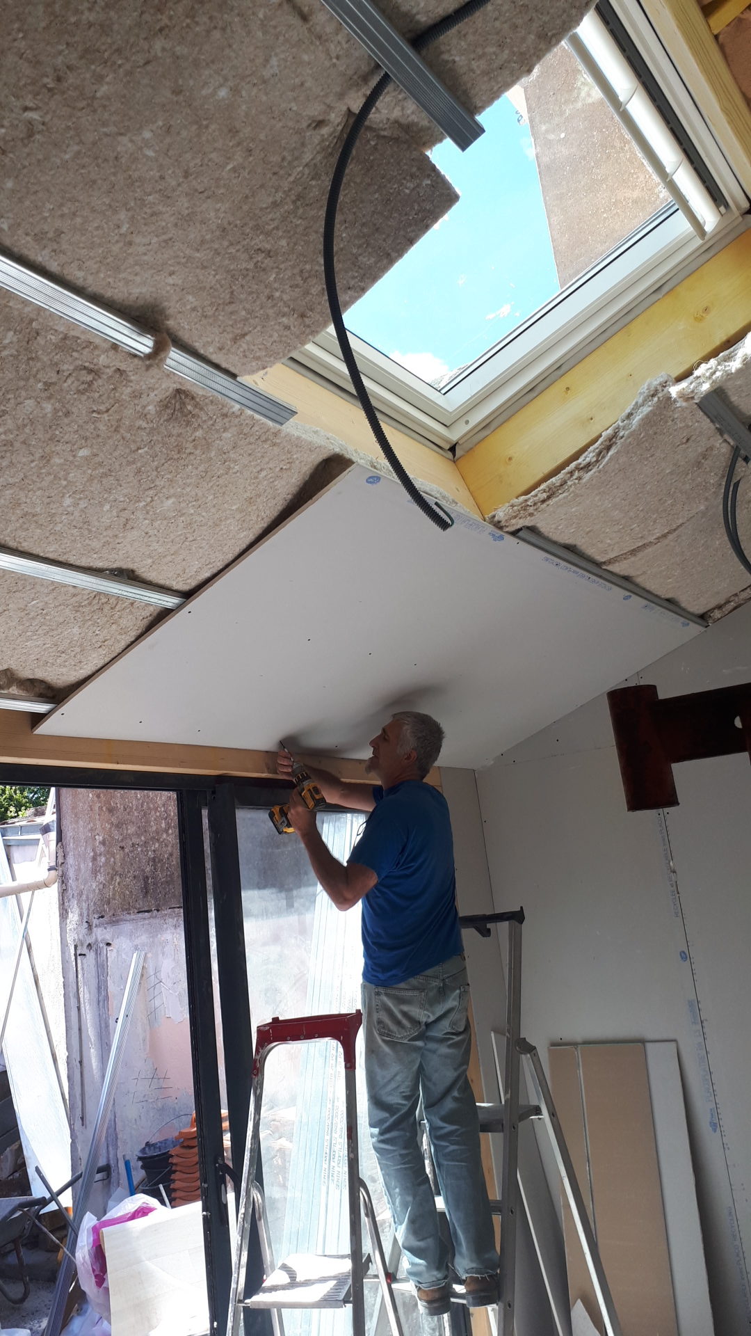 Isolation d'un rampant de toiture, La Montagne, 2019