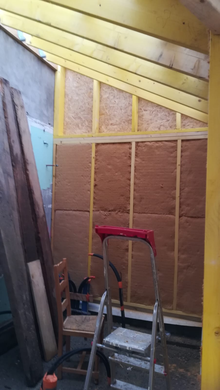 Isolation murs ossature bois, La Montagne, 2019