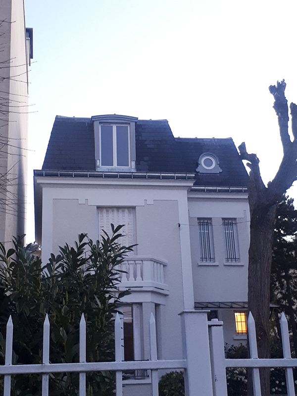 Lucarne sur toiture mansard, St Maur des Fossés, 2018