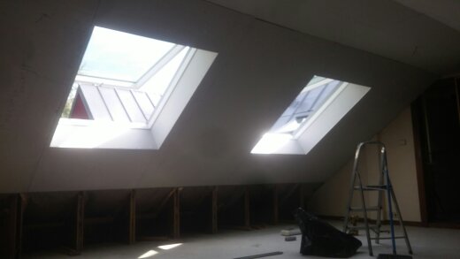 Pose de Vélux pour éclairer un combles, St Nom la Breteche, 2018