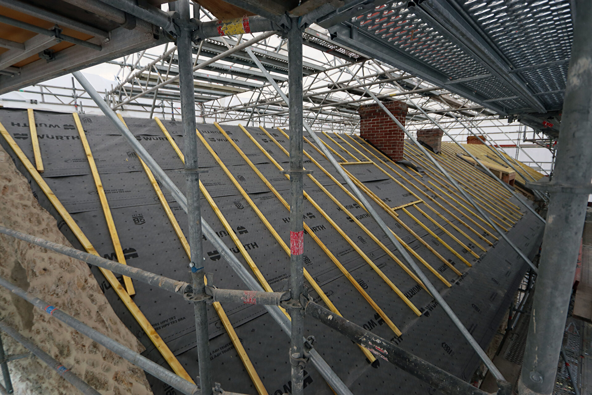 Pose du pare pluie, Morainvillier, 2025