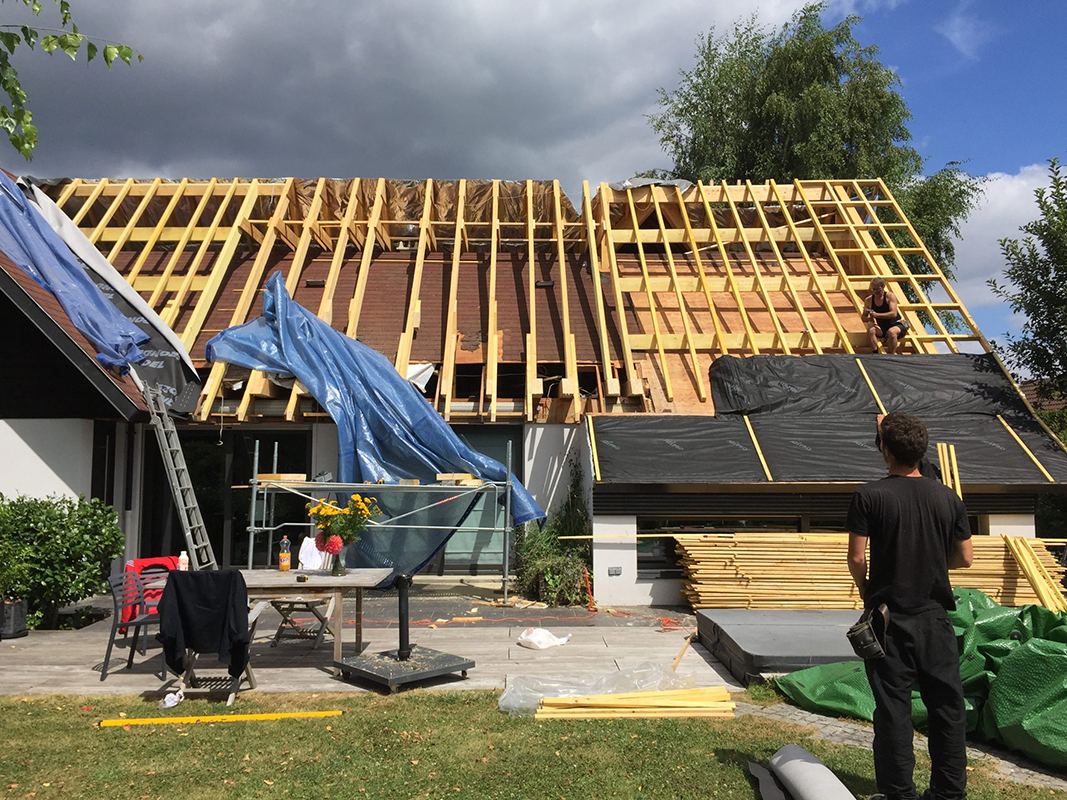 Réfection compléte d'une charpente de maison individuelle, St Nom la Breteche, 2018