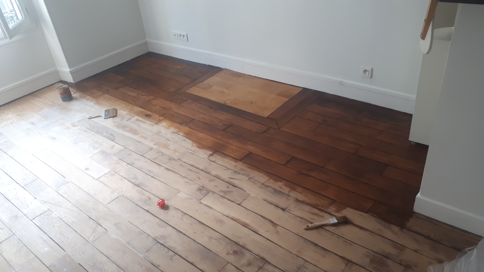 Renovation d'un parquet, Paris, 2019
