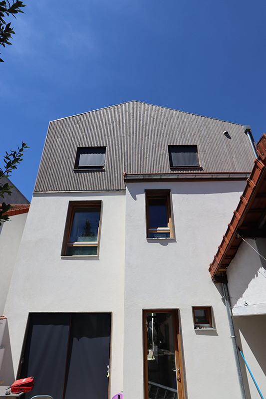 Surélévation ossature bois, Romainville, 2019